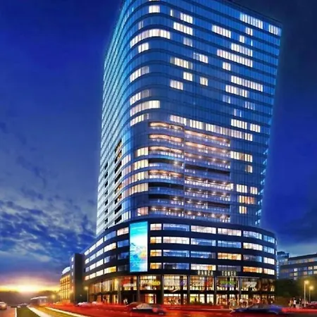 アパート Hanza Tower Platinium 23 Pool & Sauna & Jacuzzi &